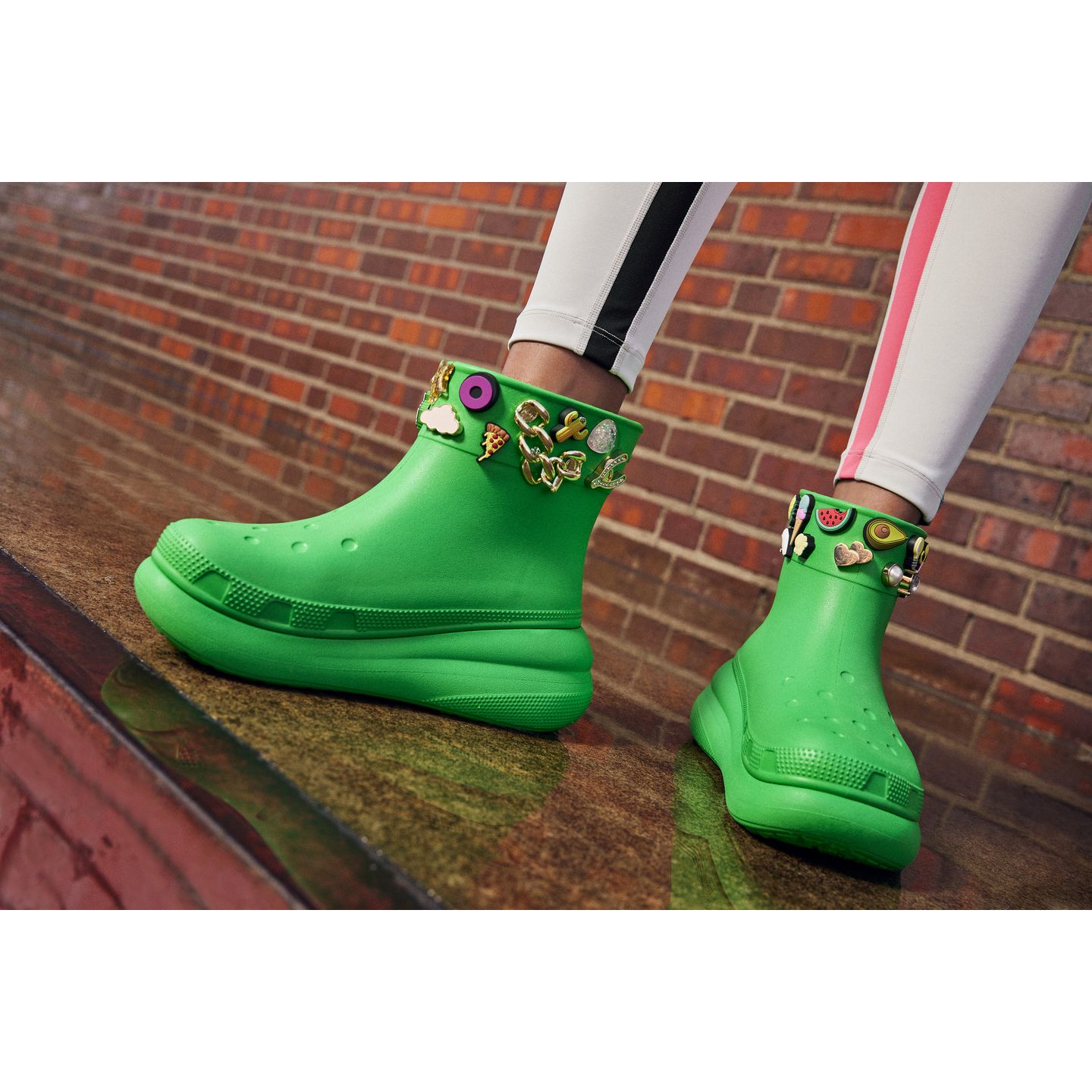 Crocs Classic Crush Rain Boot Ankle Boots Multiple Color